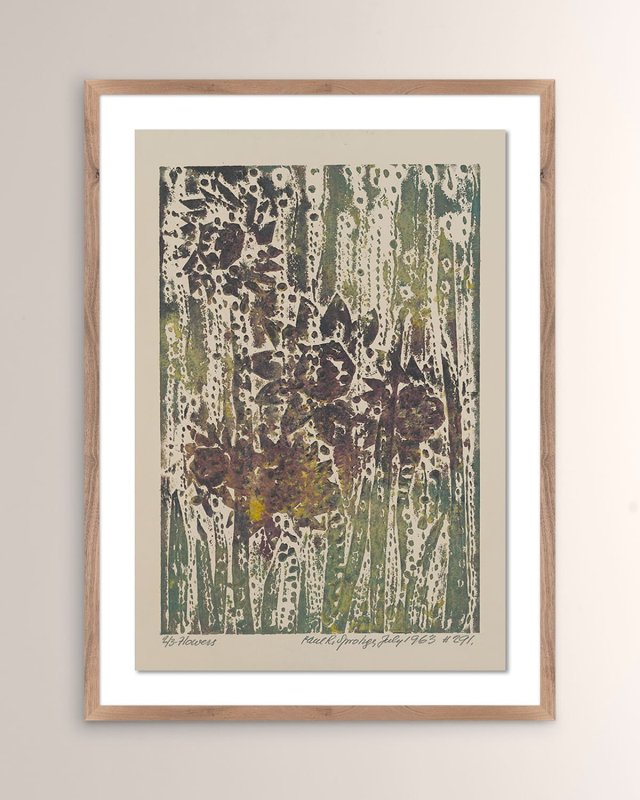 "Flowers" Framed Giclee by Pepi Sprohge